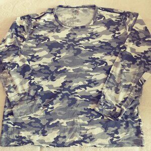 32 degree heat mens camo long sleeve round neck t shirt